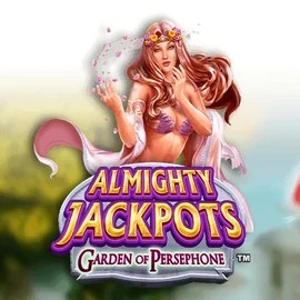 Almighty Jackpots: Garden of Persephone logo by Novomatic at Golden Panda Casino