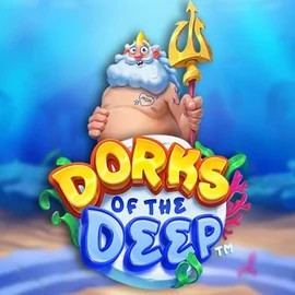 Slots logo of Dorks of the Deep from Hacksaw Gaming at Golden Panda Casino