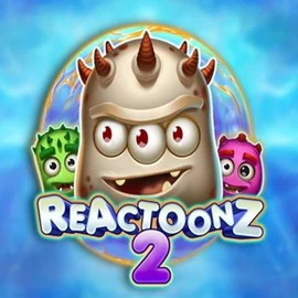 Reactoonz 2 online game logo by Play'n GO on goldenspandacasino.nl