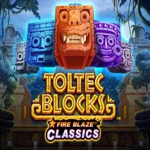 Fire Blaze: Toltec Blocks game by Rarestone Gaming – logo hosted on Golden Panda Casino