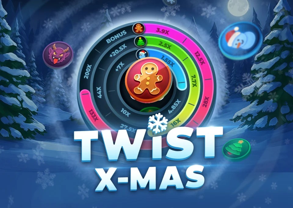 Twist X-mas game by InOut – logo hosted on Golden Panda Casino